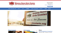 Desktop Screenshot of monroestreetarts.org