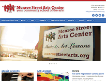 Tablet Screenshot of monroestreetarts.org
